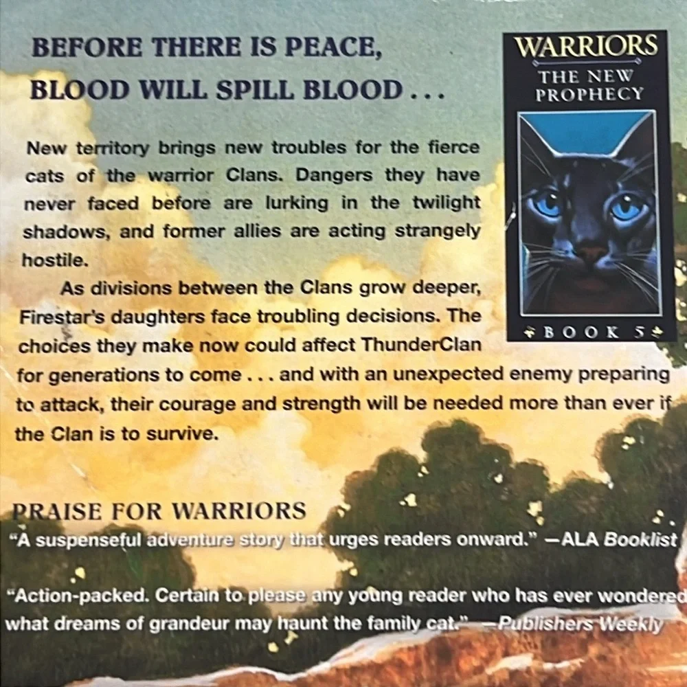 🌞 Warriors 5 different books from The New Prophecy series by Erin Hunter